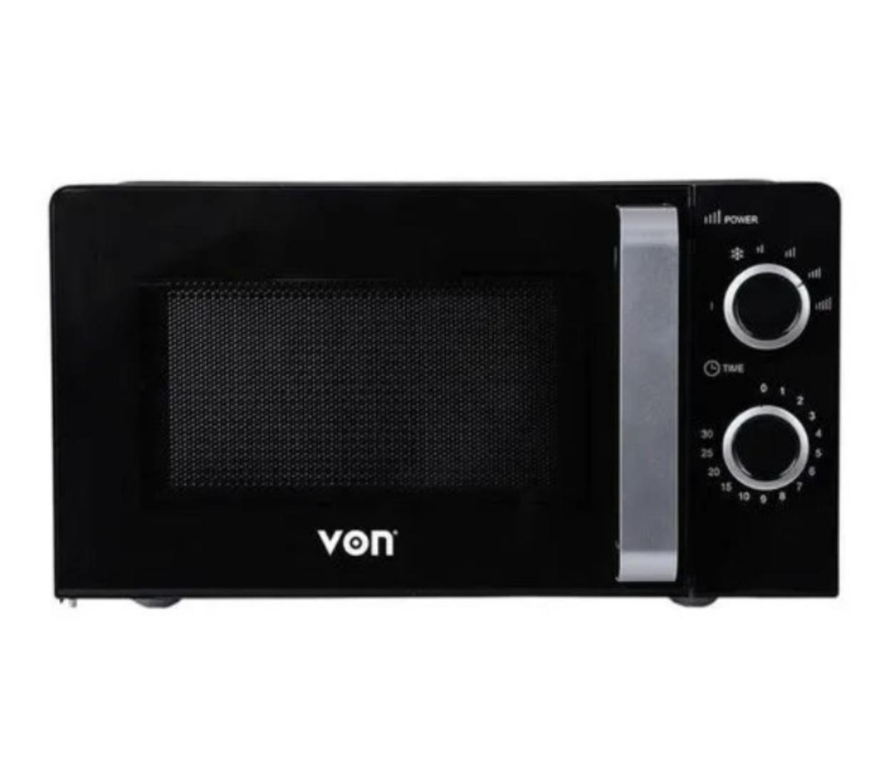 VON VAMS-20MGX – Manual Microwave Oven, Solo – 20L