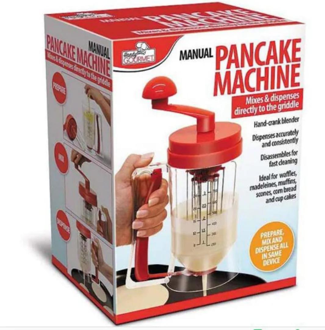 *Pancake Cake Batter Dispenser Batter Mixer Hand-held Manual Pancake Cupcake Batter Mixer Dispenser Blender Machine Baking Tool