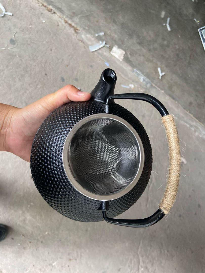 900ml Cast Iron Set Teapot Japanese Tea Tetsubin Pot Kettle Enamel Fu Kung Infusers Metal With Strainer Net Filter. kettle. modern kitchen. Coffee maker