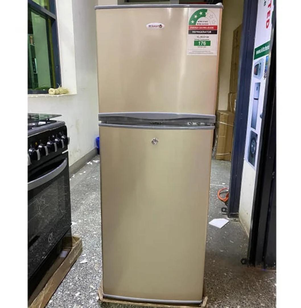 Volsmart 138L Energy Saving Refrigerator with Freezer – Double Door, Low Power Consumption, Quiet Operation, Spacious & Stylish Refrigerator for Home Use – VL-BCD138 Fridge for Kitchen & Office"