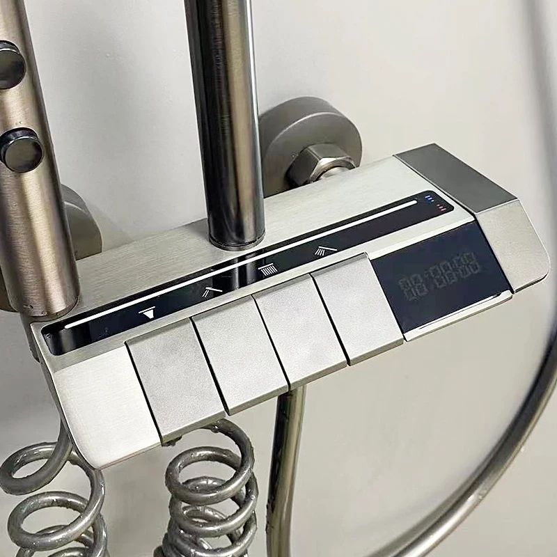 Digital Display Thermostatic Shower System Luxury Smart Bathroom Shower Cold and Hot Water Mixer Set Bathroom