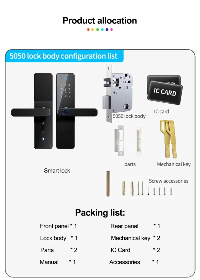 High Quality Smart Digital Fingerprint Doorlock Zigbee Tuya Wifi lock Remote Control Intelligent Door Lock