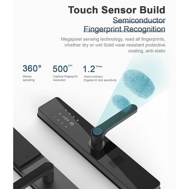 Fingerprint Smart Intelligent Door Lock Smart Home Tuya lock Digital Smart Lock