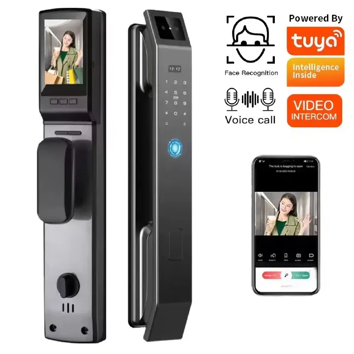 3d Face Recognition Digital Smart Lock Fingerprint Password Electronic Door Lock Rfid Nfc Card Keyless Lock