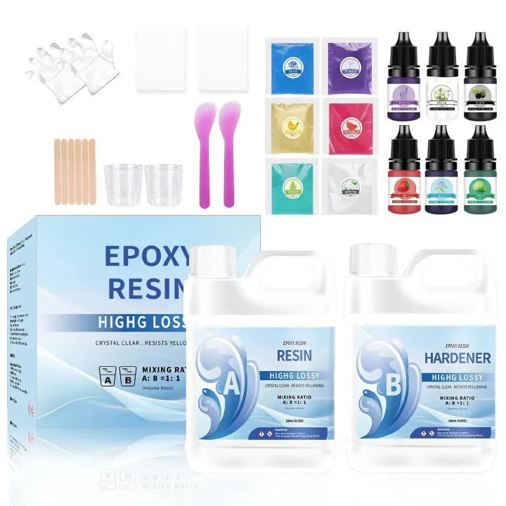 AB Crystal Glue Epoxy Resin for DIY Handmade Crafts Quick Curing Time Resists Yellowing