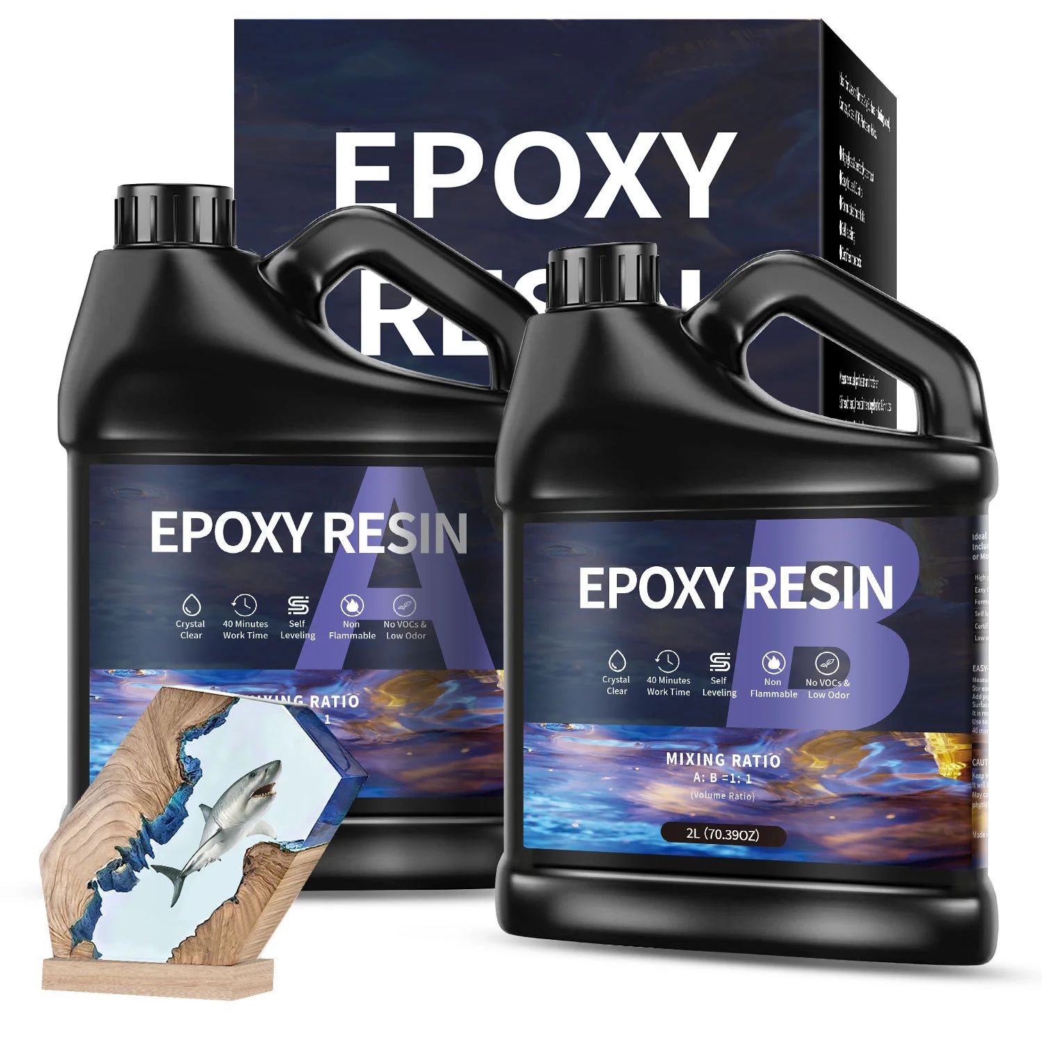 AB Crystal Glue Epoxy Resin for DIY Handmade Crafts Quick Curing Time Resists Yellowing
