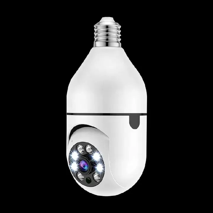 1080P CCTV CAMERA 360° PANORAMIC BULB CCTV WiFi IP PTZ PAN & TILT ROTATING CAMERA MOTION TRACKING,2WAY COMMUNICATION, SUPPORT SD CARD AND CLOUD STORAGE,FUL