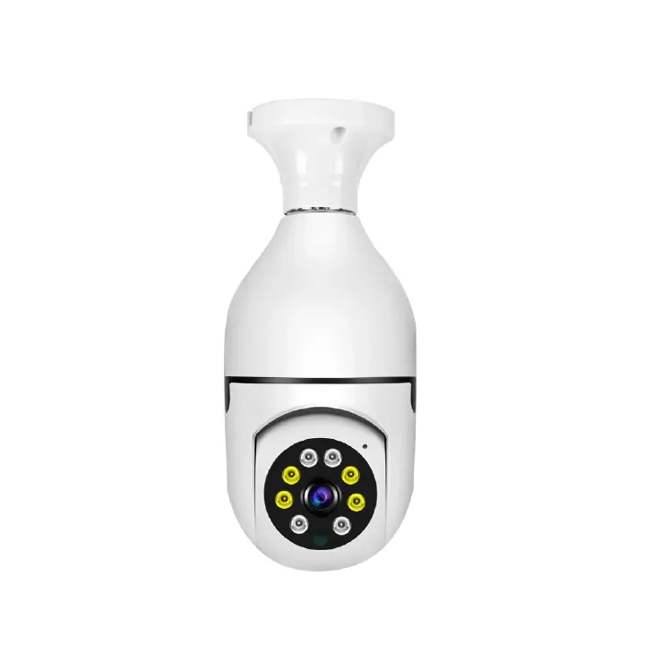 360° PANORAMIC BULB CCTV WiFi IP PTZ PAN & TILT ROTATING CAMERA MOTION TRACKING,2WAY COMMUNICATION, SUPPORT SD CARD AND CLOUD STORAGE,FULL
