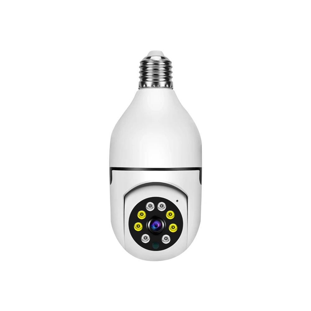 360° PANORAMIC BULB CCTV WiFi IP PTZ PAN & TILT ROTATING CAMERA MOTION TRACKING,2WAY COMMUNICATION, SUPPORT SD CARD AND CLOUD STORAGE,FULL