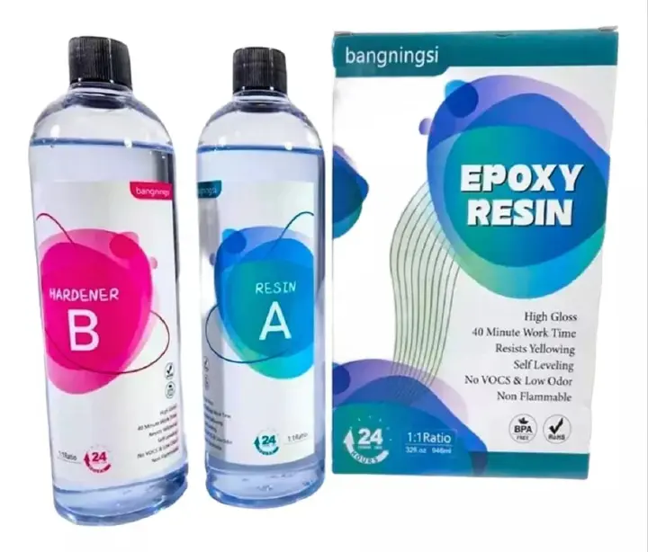 AB Crystal Glue Epoxy Resin for DIY Handmade Crafts Quick Curing Time Resists Yellowing 500g