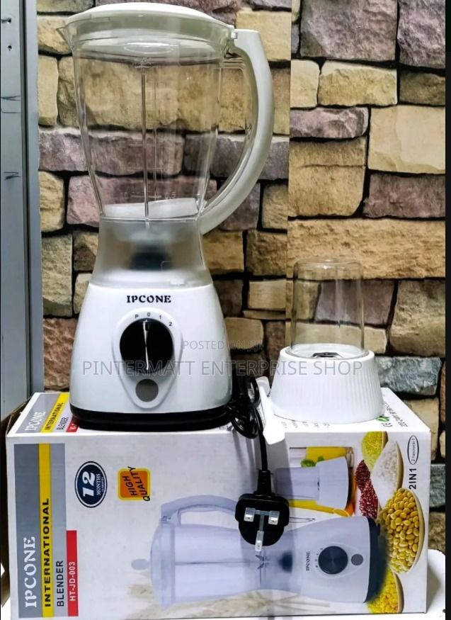 Ipcone Blender High Quality 2 In 1 International Blender With Grinder HT-JD-003 a versatile and budget-friendly kitchen appliance suitable for various blending and grinding tasks.