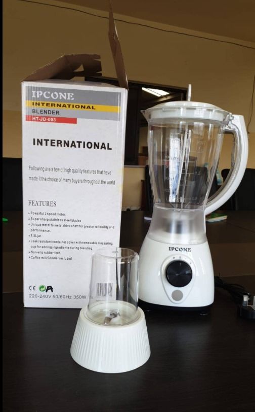Ipcone Blender High Quality 2 In 1 International Blender With Grinder HT-JD-003 a versatile and budget-friendly kitchen appliance suitable for various blending and grinding tasks.