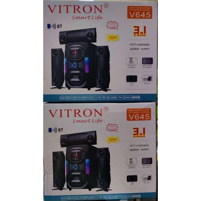 Brand New Vitron V645 3.1CH Multimedia Bluetooth Woofer Speaker System Subwoofer Soundbar BT/USB/SD/FM Subwoofer Home Audilo System