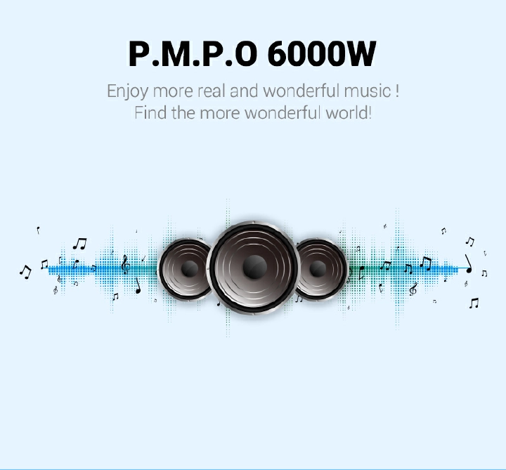 TAGWOOD LS-421G 2.1CH 6000W PMPO WOOFER Home Audio SPEAKER BLUETOOTH/FM/SB/USB Subwoofer Speaker System