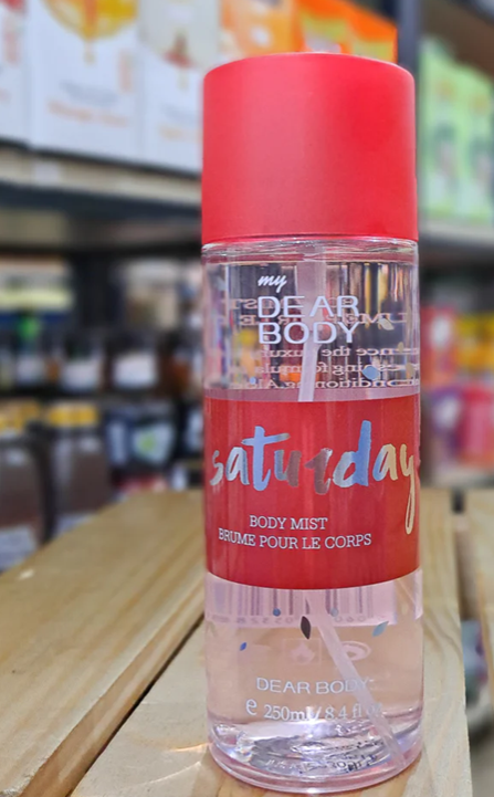 My Dear Body Saturday 250ml Unisex Body Fragrance Mist - Refreshing & Long-Lasting Scent for All Day Freshness Body Splash