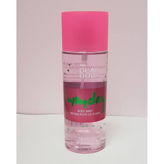 My Dear Body Monday 250ml Unisex Body Fragrance Mist - Refreshing & Long-Lasting Scent for All Day Freshness Body Splash