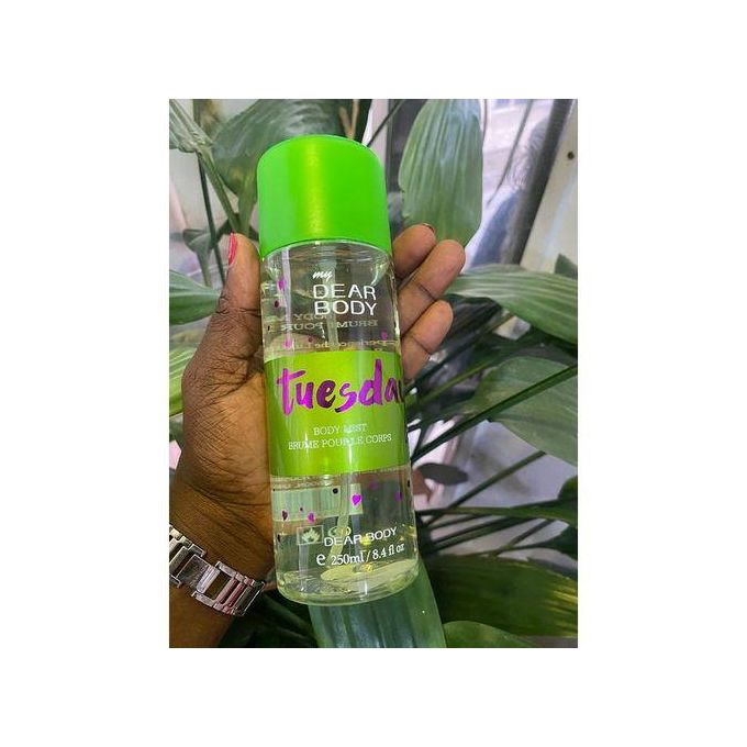 My Dear Body Tuesday 250ml Unisex Body Fragrance Mist - Refreshing & Long-Lasting Scent for All Day Freshness Body Splash