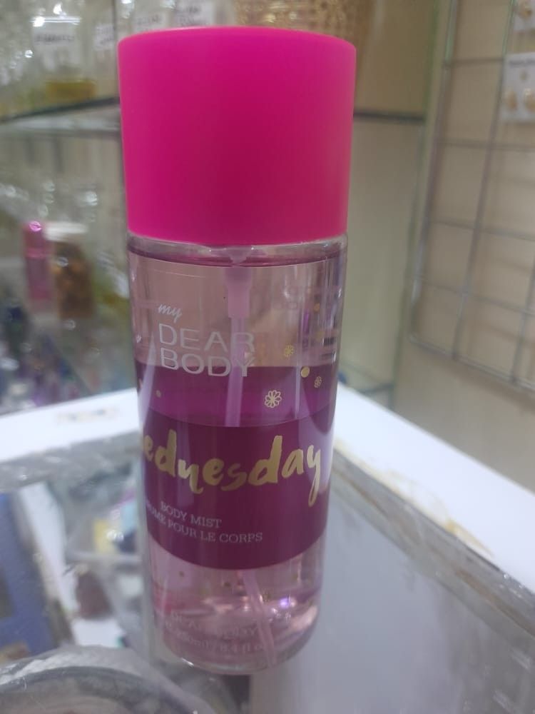 My Dear Body Wednesday 250ml Unisex Body Fragrance Mist is a crisp, energizing body splash with a refreshing and long-lasting scent that keeps you feeling vibrant and confident all day.