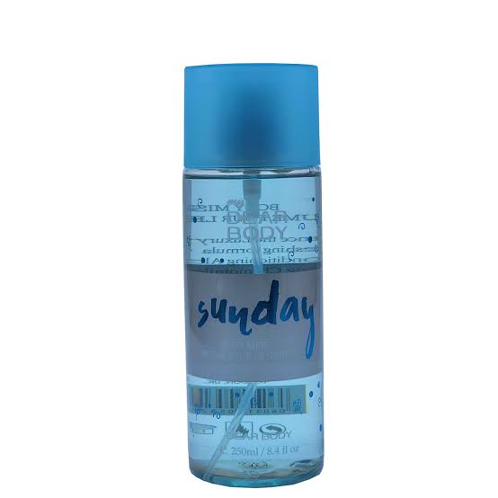 My Dear Body Sunday 250ml Unisex Body Fragnant Refreshment & Long-Lasting Scent for All Day Freshness Body Splash