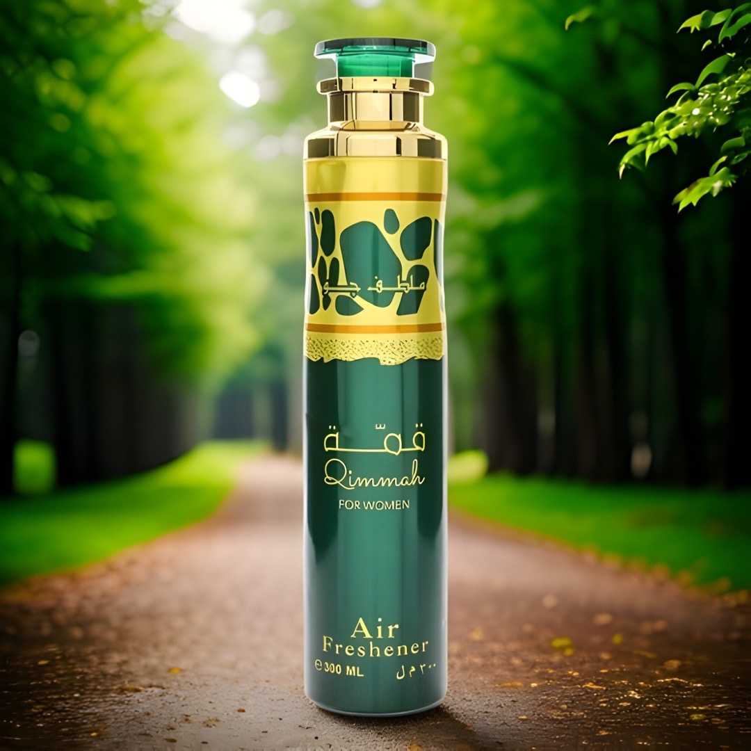 Qimmah by Lattafa Zimmah Air Freshener 300ml – Luxurious Long lasting scent ,Eliminates odors and leaves a pleasantscent Perfect for home,office or car use
