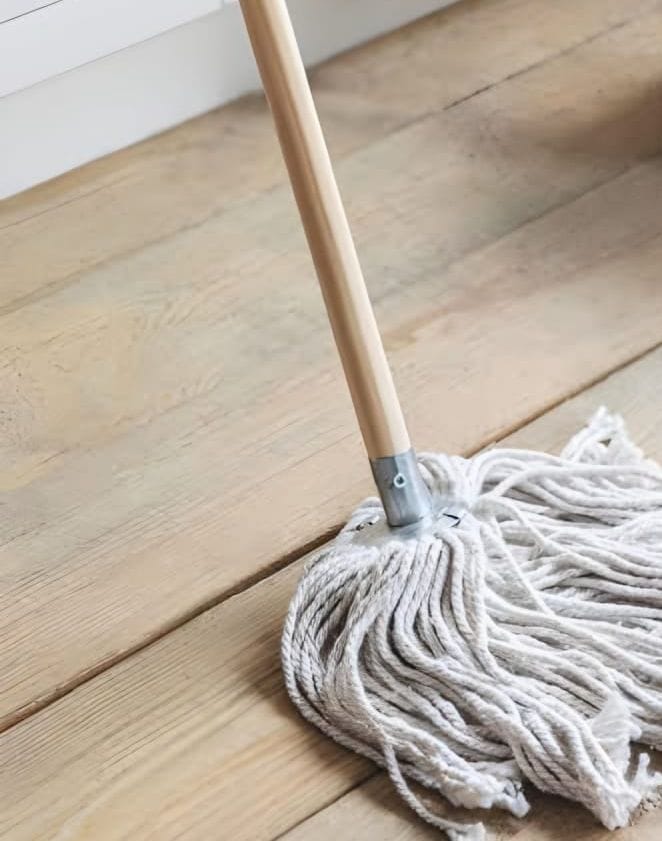 THE MOPPING STICK is a durable, easy-to-use tool with a comfortable grip and absorbent cotton or microfiber head—ideal for quickly cleaning dirt and spills on any floor.