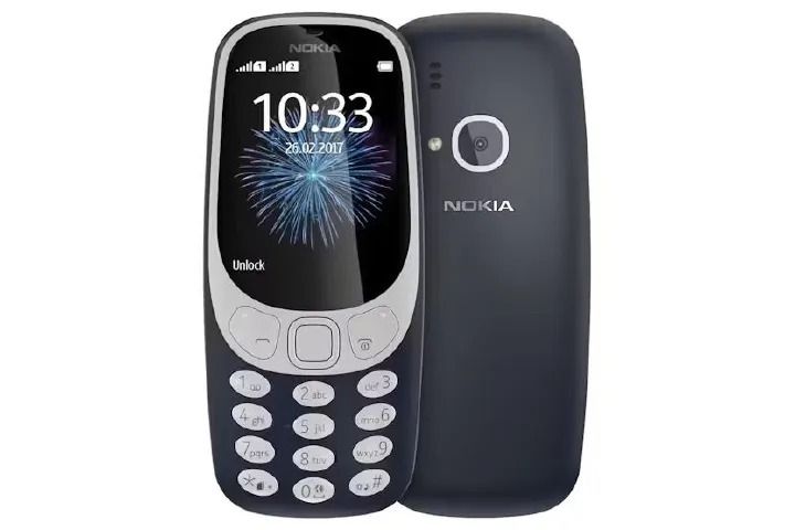 FREE GIFT) New Design Nokia 3310 2G | Black / Dark Blue + Free Earphone