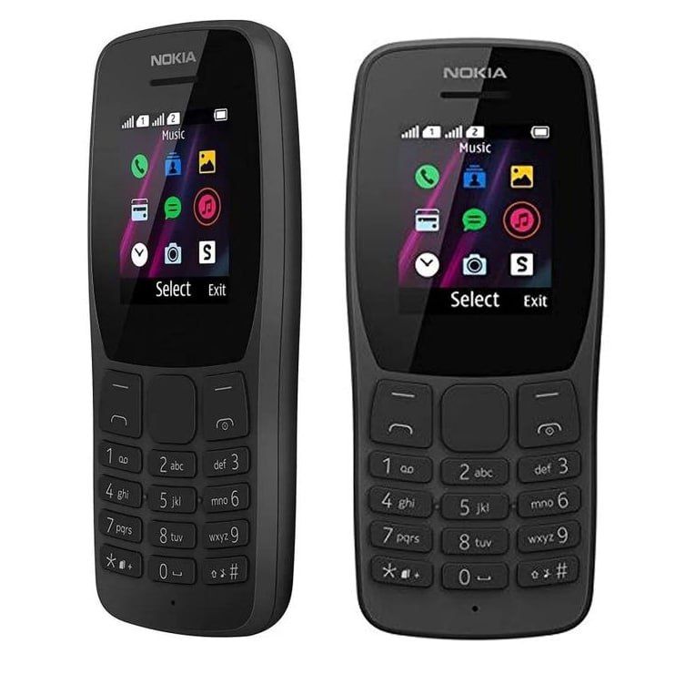 Nokia 110 Dual Sim 1.77" inch, 800mAh, 0.1MP, FM-Black/Blue