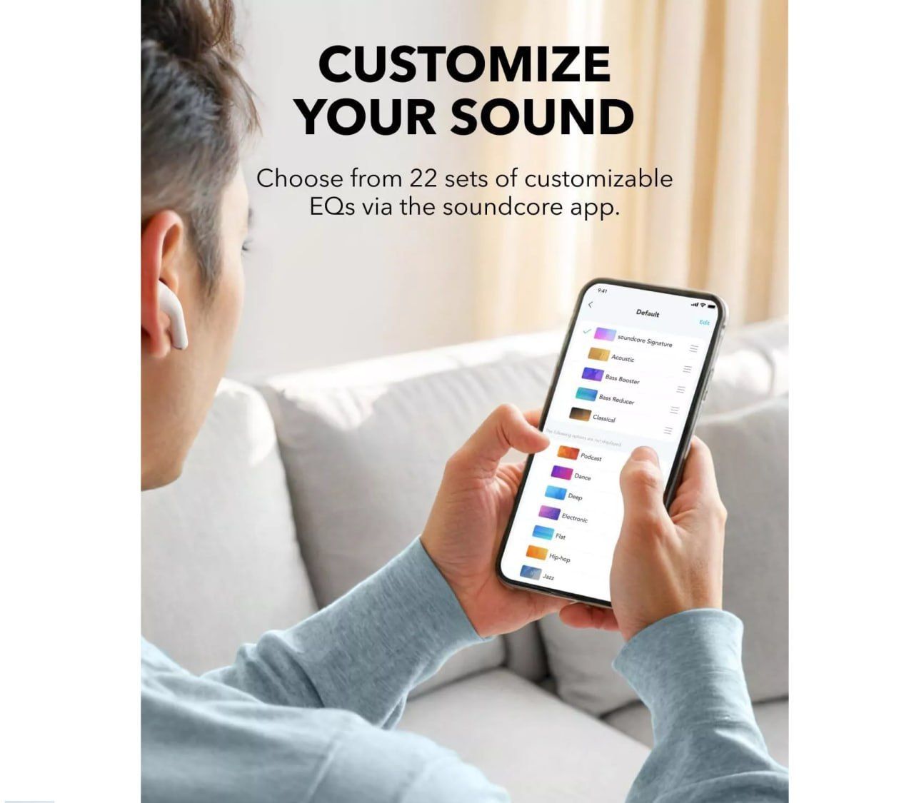 Soundcore by Anker K20i Earbuds with Mic 13mm Drivers TWS BT 5.3