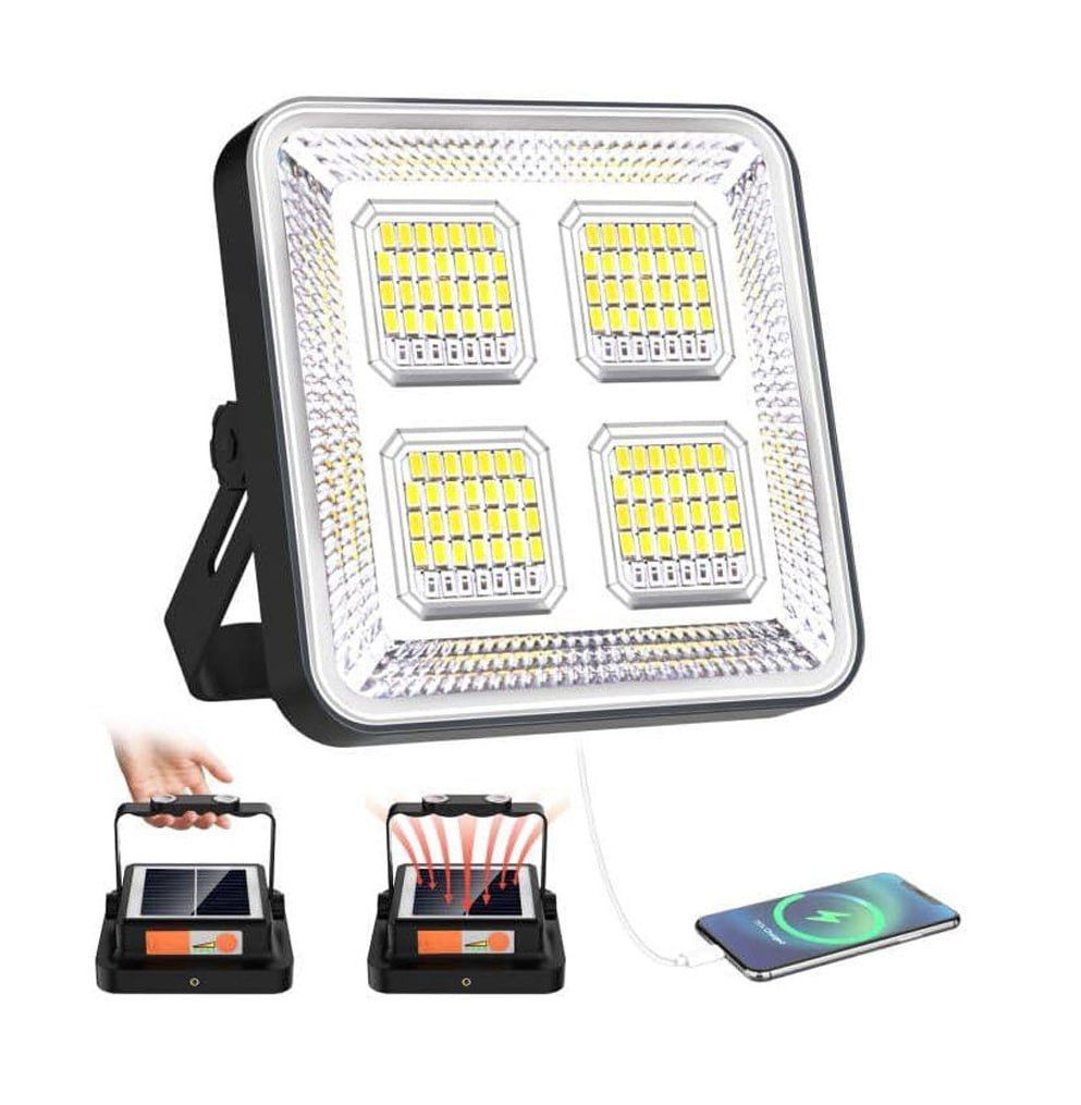High Capacity Solar Portable Work Light Powerbank for Outdoor Emergency Work & Camping Light