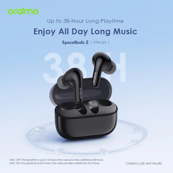 oraimo SpaceBuds Z ANC True Wireless Earphones with Spatial Audio