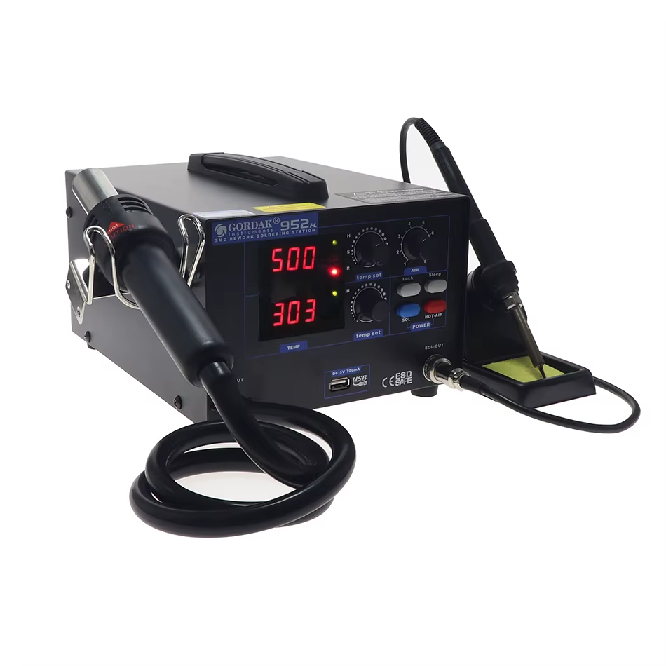 GORDAK 952H hot air station constant temperature BGA rework station SMD soldering iron station 110V / 220V phone & electronics repair