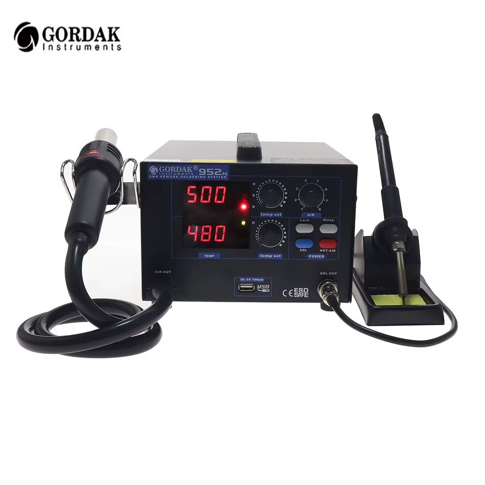 GORDAK 952H hot air station constant temperature BGA rework station SMD soldering iron station 110V / 220V phone & electronics repair
