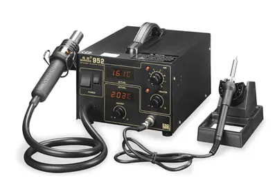 Gordak 952 2-In-1 Soldering Iron Gun And Hot Air SMD Rework Station for Phones and Electronics Repair