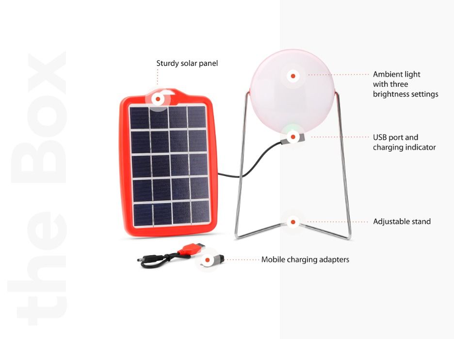 D-Light S200 Solar lamp Lantern light Family Lantern Always stay connected Night or Day
