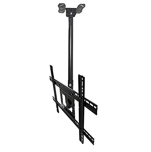 TV wall mount TV Ceiling Mount, Adjustable Wall Ceiling Tilting TV Mount, Fits Most 32-70inch TVs, Mount On Vaulted Ceilings (Size : 60-360cm)
