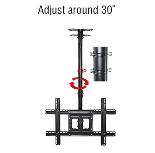 TV wall mount TV Ceiling Mount, Adjustable Wall Ceiling Tilting TV Mount, Fits Most 32-70inch TVs, Mount On Vaulted Ceilings (Size : 60-360cm)