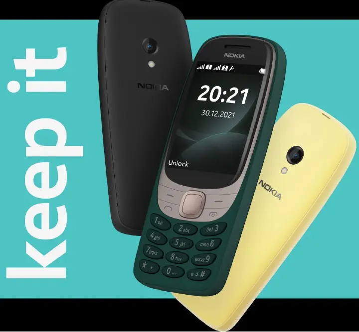 Nokia 6310 (2021) Smartphone 2.8 Inch Screen Dual SIM Phone 2G Call Rear Camera 0.5MP Shock Resistant and Durable Super Strong Battery
