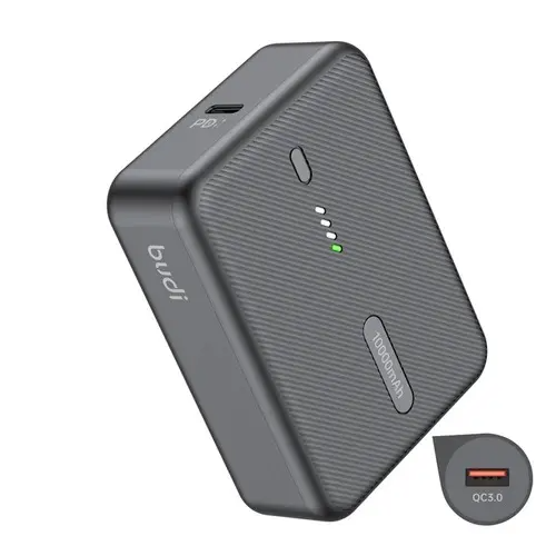 Budi 10000mAh 22.5W PD+QC3.0 Quick Charge Power Bank