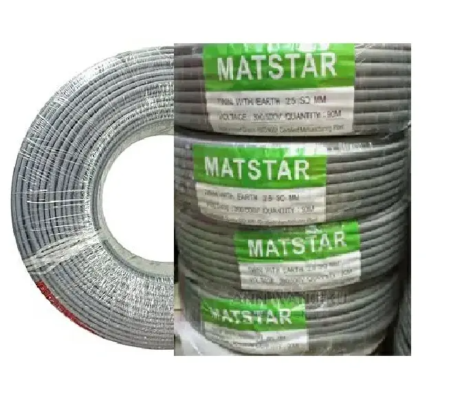 Matstar 2.5 MM Twin Cable + Earth Flat Power Electrical Cable