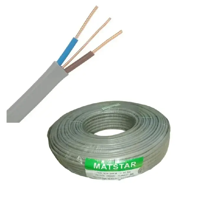 Matstar 1.5 Twin Cable + Earth Flat Power Electrical Cable