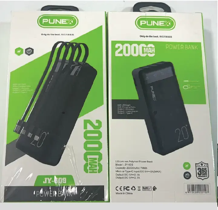 Punex Power Bank 37Wh 20000 MAH Powerbank