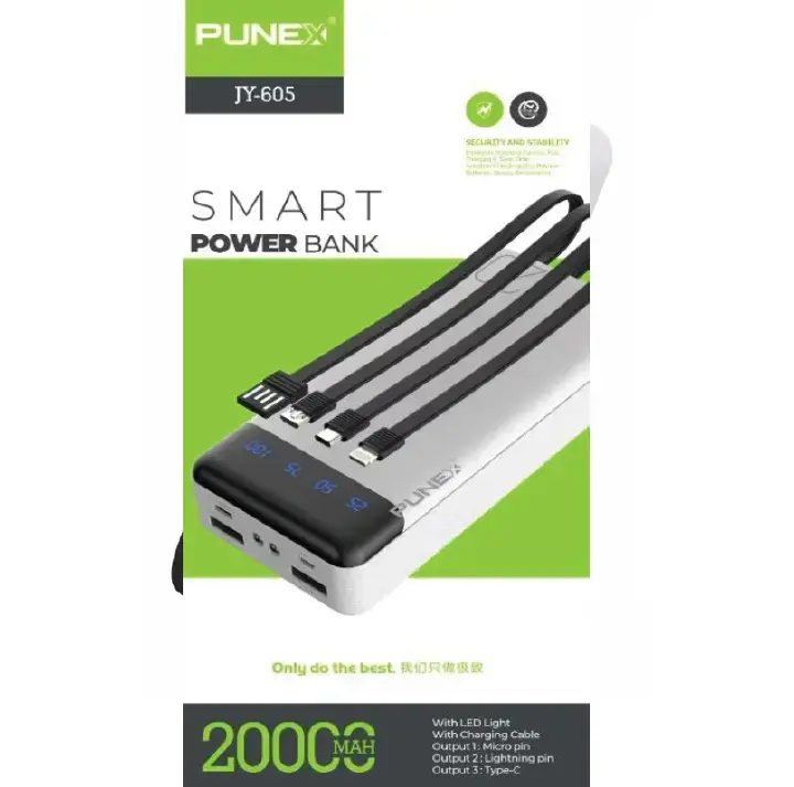 Punex Power Bank 37Wh 20000 MAH Powerbank