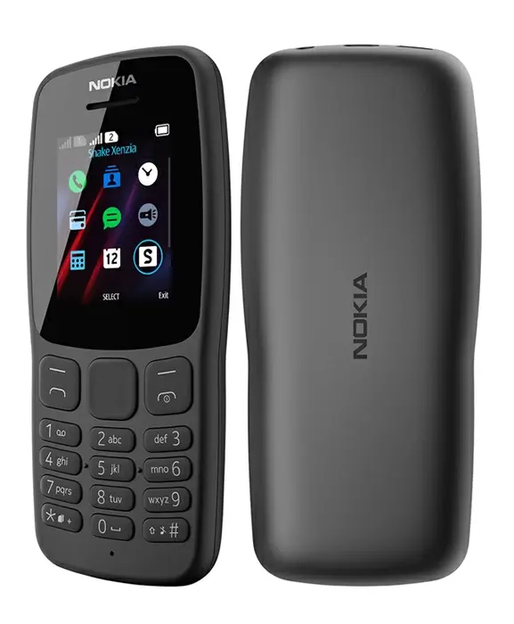 Original Mobile Phone Nokia 105 / 106 Dual SIM Phones| 4MB Memory 1.77" Screen| FM Radio Long -Lasting Battery