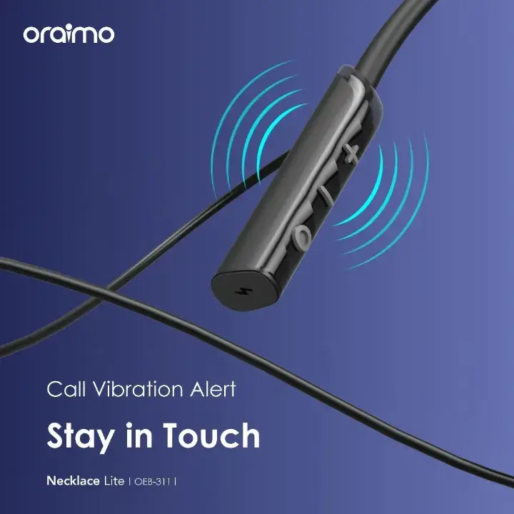 oraimo Necklace Lite Call Vibration Wireless Headphones