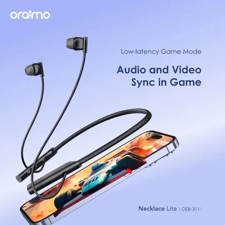oraimo Necklace Lite Call Vibration Wireless Headphones