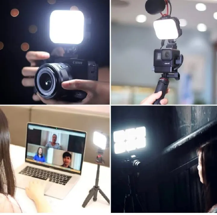 Selfie Light, LED Video Camera Light, Portable Clip on Light Panel for {Camera, Phone, Laptop, Table,Computer}, 2000mAh, 2500-6500k Rechargeable Fill Light for Picture/TikTok/Makeup/Vlog