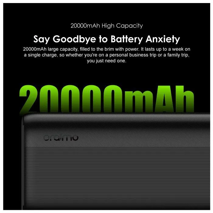 Oraimo Triple Ports LED Power Bank