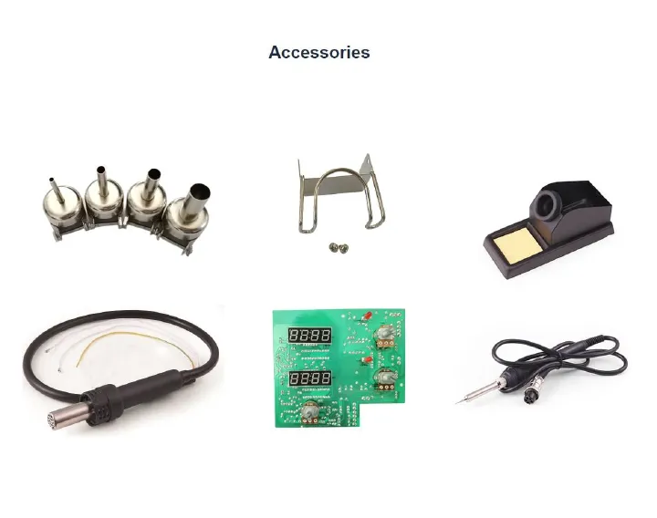 Soldering & Rework Station 270W Hot Air Gun 60W Soldering Iron GORDAK 952A for Phones & Electronics Repair