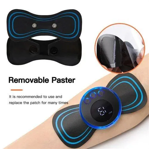 Portable Electric Massager, Body Massager Machine for Pain Relief, Wireless Vibrating Massager with 8 Modes and 19 Strength Level