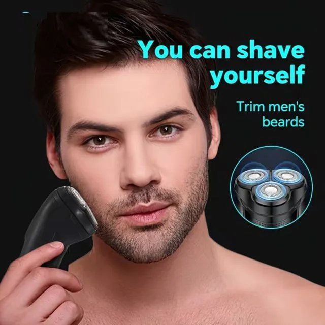 Professional Men's electric shaver, with smooth and comfortable shaving time, suitable for facial trimming and cleaning, smooth and clean every shaving, USB charging, ideal holiday gift, Father's Day